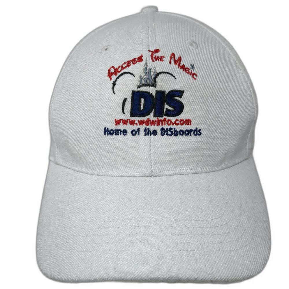TAN Baseball Cap White One Size DISboards WDWinfo Access The Magic Disney Hat